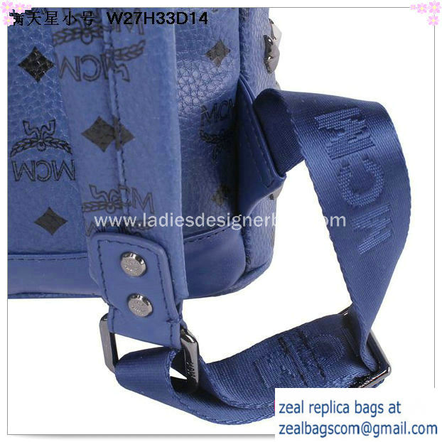 High Quality Replica MCM Stark Studded Small Backpack MC2089S Royal